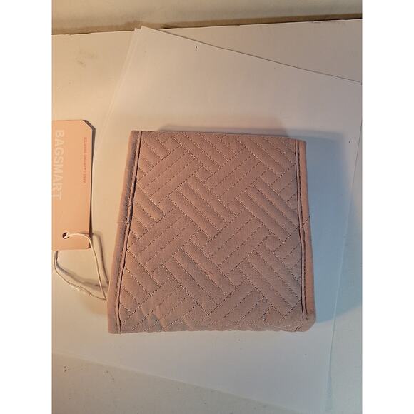 BAGSMART Pink Travel Jewelry Organizer Case Foldable Jewelry Roll BRAND NEW - Picture 6 of 9